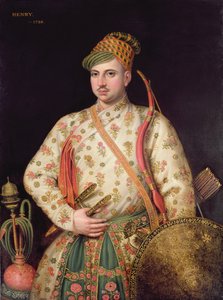 ロイヤルモーグルの衣装を着た紳士の肖像、1738年